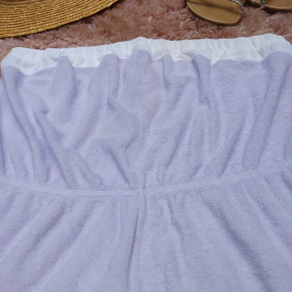 Vintage 60s Coquette Purple Terrycloth Romper size Medium - Picture 7 of 15
